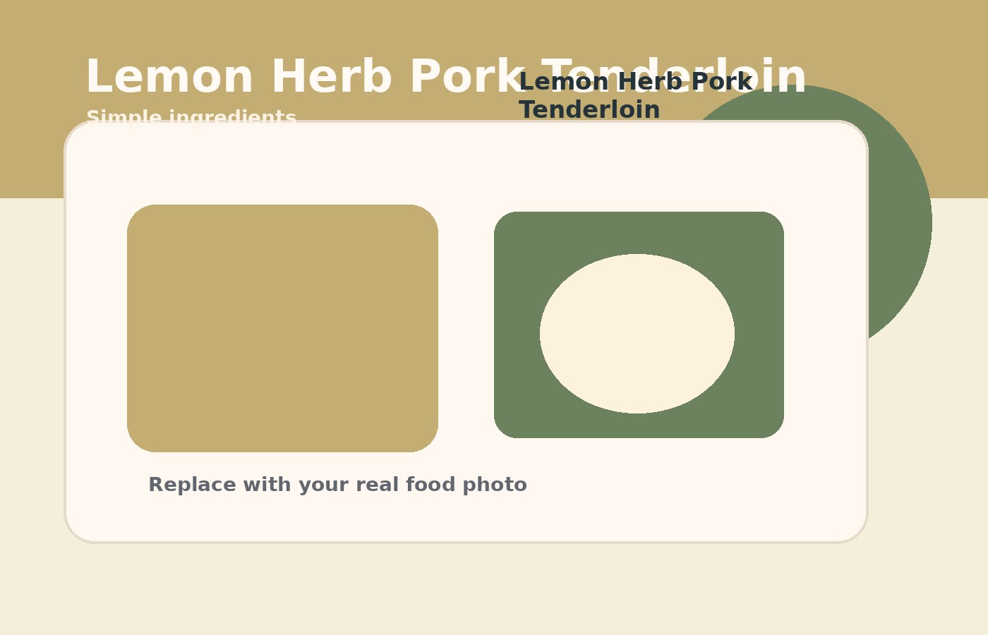 Lemon Herb Pork Tenderloin ingredient or process photo