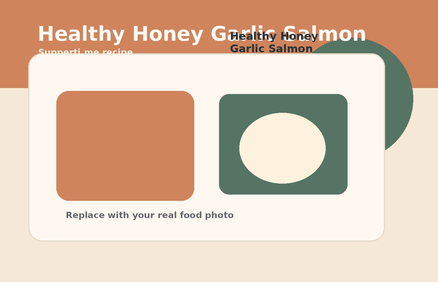 Healthy Honey Garlic Salmon